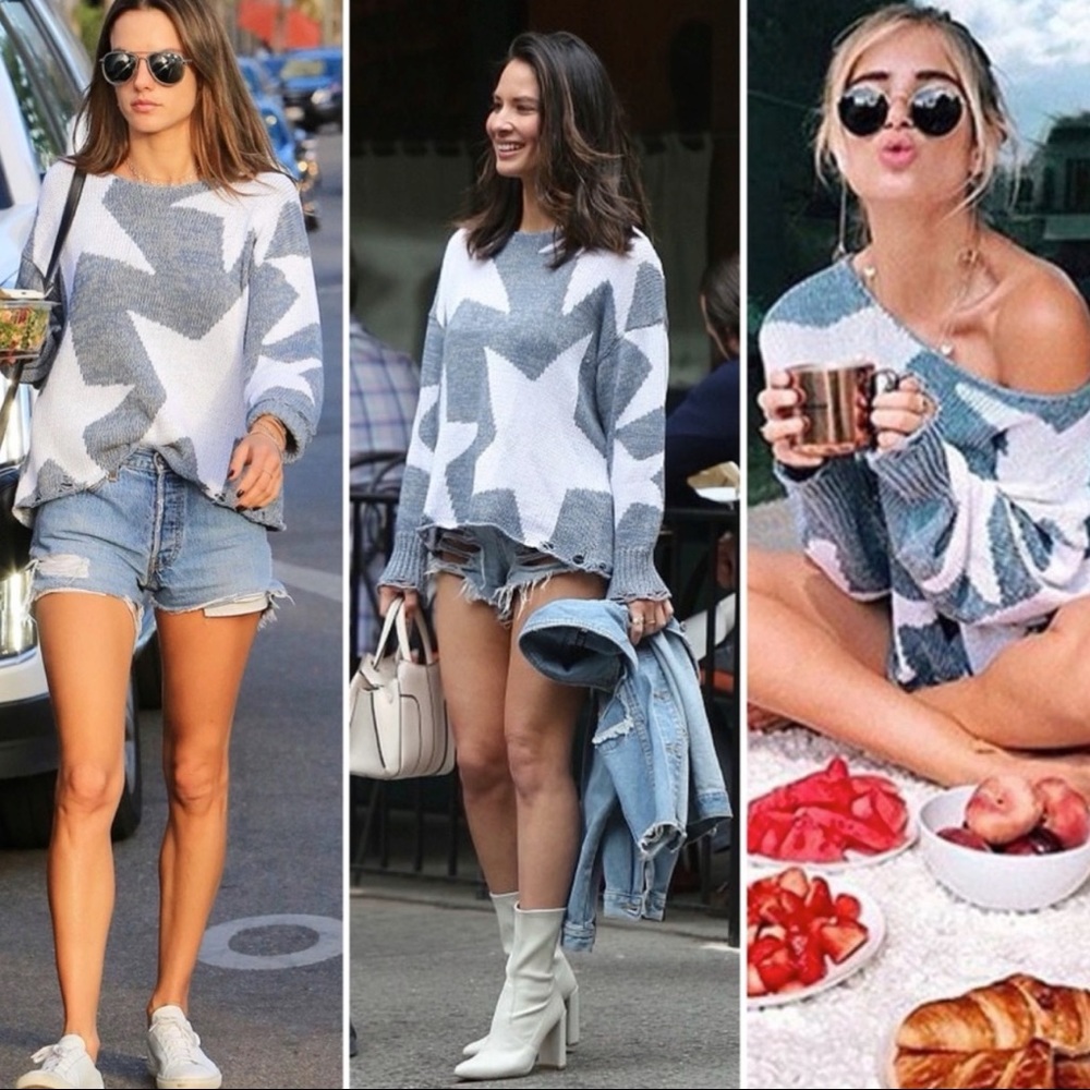 Wildfox Couture Stars Sweater. Size M.